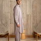 Light lavender French Collar Kameez Shalwar - Men
