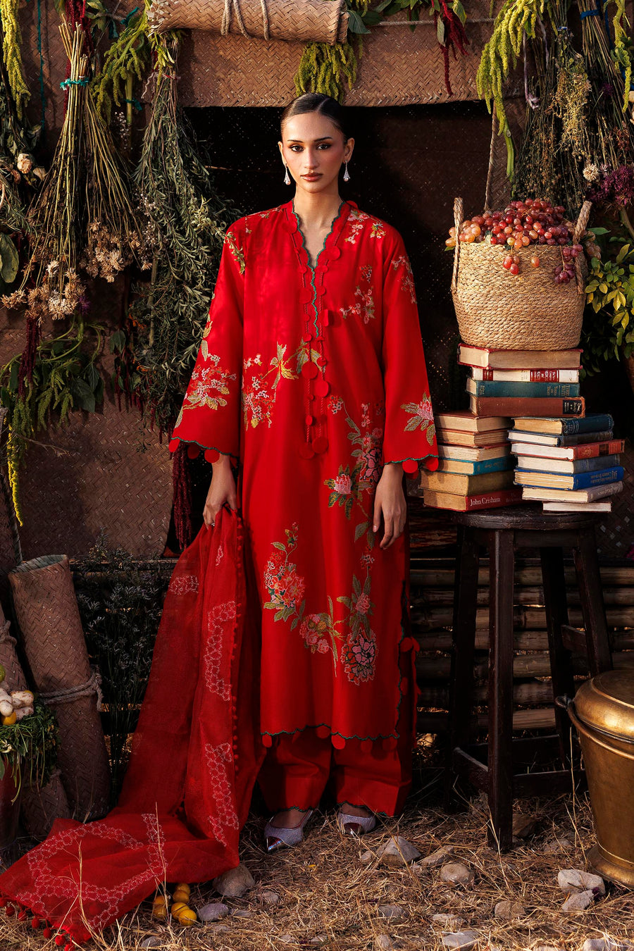 Unstitched Muzlin Lawn 3 Piece Suit