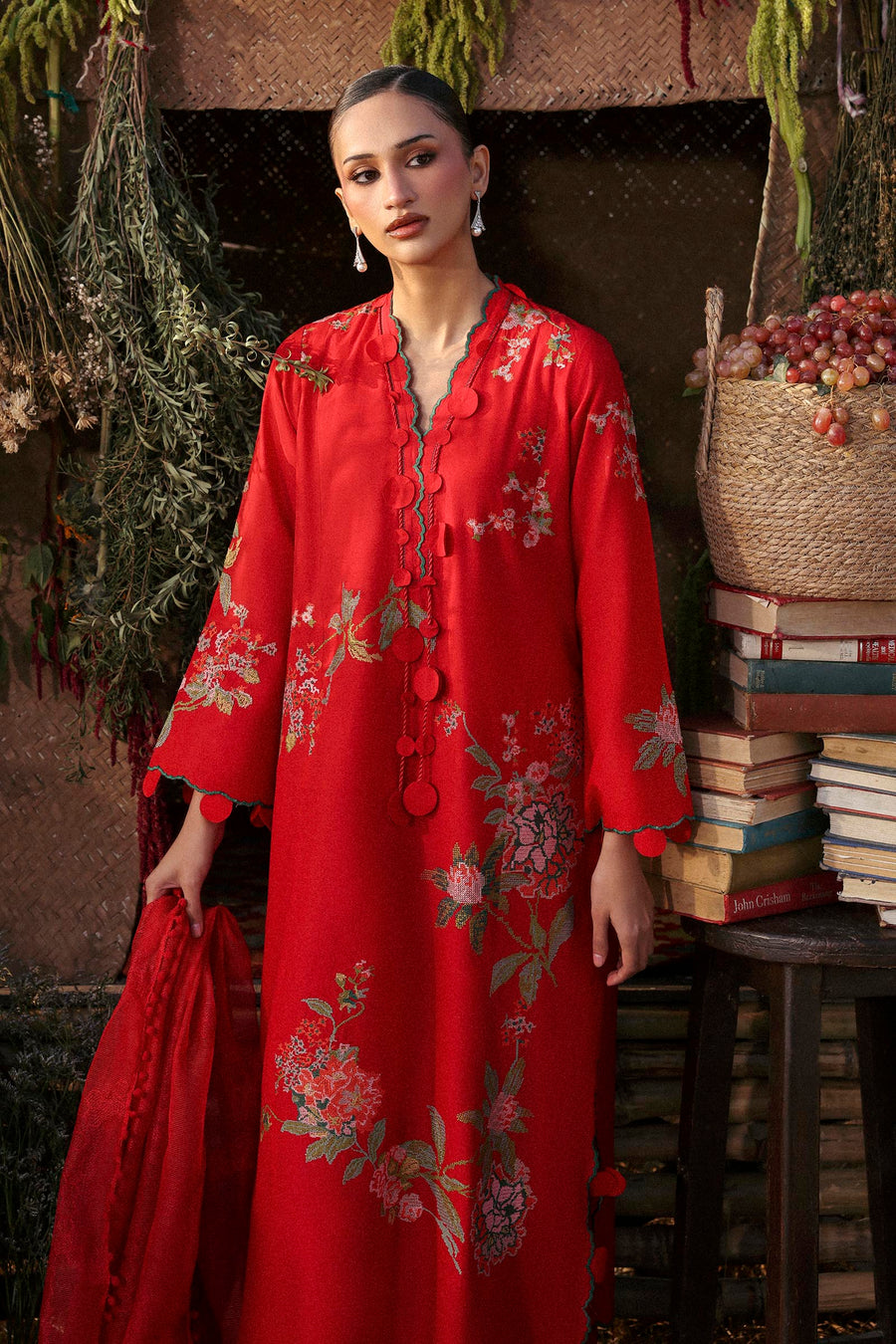 Unstitched Muzlin Lawn 3 Piece Suit
