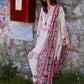 Unstitched Embroidered 3 Piece Muzlin Suit