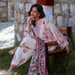 Unstitched Embroidered 3 Piece Muzlin Suit