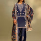 Unstitched Embroidered 3 Piece Muzlin Suit