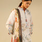Unstitched Embroidered 3 Piece Muzlin Suit