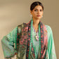 Unstitched Embroidered 3 Piece Muzlin Suit