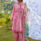 Unstitched Embroidered 3 Piece Muzlin Suit