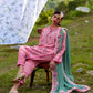 Unstitched Embroidered 3 Piece Muzlin Suit