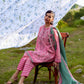 Unstitched Embroidered 3 Piece Muzlin Suit