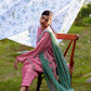 Unstitched Embroidered 3 Piece Muzlin Suit