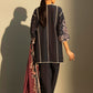 Unstitched Embroidered 3 Piece Muzlin Suit