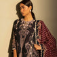 Unstitched Embroidered 3 Piece Muzlin Suit