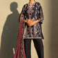 Unstitched Embroidered 3 Piece Muzlin Suit