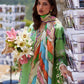 Unstitched Embroidered 3 Piece Muzlin Suit
