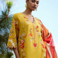 Unstitched Embroidered 3 Piece Muzlin Suit