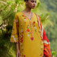 Unstitched Embroidered 3 Piece Muzlin Suit