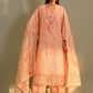 Unstitched Embroidered 3 Piece Muzlin Suit