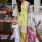 Unstitched Embroidered 3 Piece Muzlin Suit