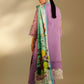 Unstitched Embroidered 3 Piece Muzlin Suit