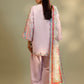 Unstitched Embroidered 3 Piece Muzlin Suit