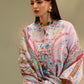Unstitched Embroidered 3 Piece Muzlin Suit