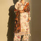 Unstitched Embroidered 3 Piece Muzlin Suit