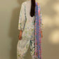 Unstitched Embroidered 3 Piece Muzlin Suit