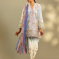 Unstitched Embroidered 3 Piece Muzlin Suit