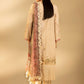 Unstitched Embroidered 3 Piece Muzlin Suit