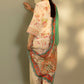 Unstitched Embroidered 3 Piece Muzlin Suit