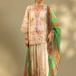 Unstitched Embroidered 3 Piece Muzlin Suit