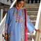 Unstitched Embroidered 3 Piece Muzlin Suit