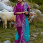 Unstitched Embroidered 3 Piece Muzlin Suit
