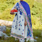 Unstitched Embroidered 3 Piece Muzlin Suit