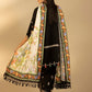 Unstitched Embroidered 3 Piece Muzlin Suit