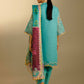 Unstitched Embroidered 3 Piece Muzlin Suit
