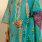 Unstitched Embroidered 3 Piece Muzlin Suit