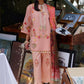 Unstitched Embroidered 3 Piece Muzlin Suit