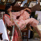 Unstitched Embroidered 3 Piece Muzlin Suit