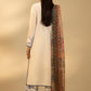 Unstitched Embroidered 3 Piece Muzlin Suit