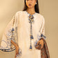 Unstitched Embroidered 3 Piece Muzlin Suit