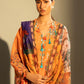 Unstitched Embroidered 3 Piece Muzlin Suit