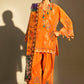 Unstitched Embroidered 3 Piece Muzlin Suit