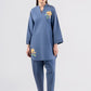 2 Pc Embroidered Linen Suit