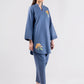 2 Pc Embroidered Linen Suit