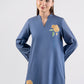 2 Pc Embroidered Linen Suit