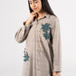 Embroidered Textured Cotton Shirt