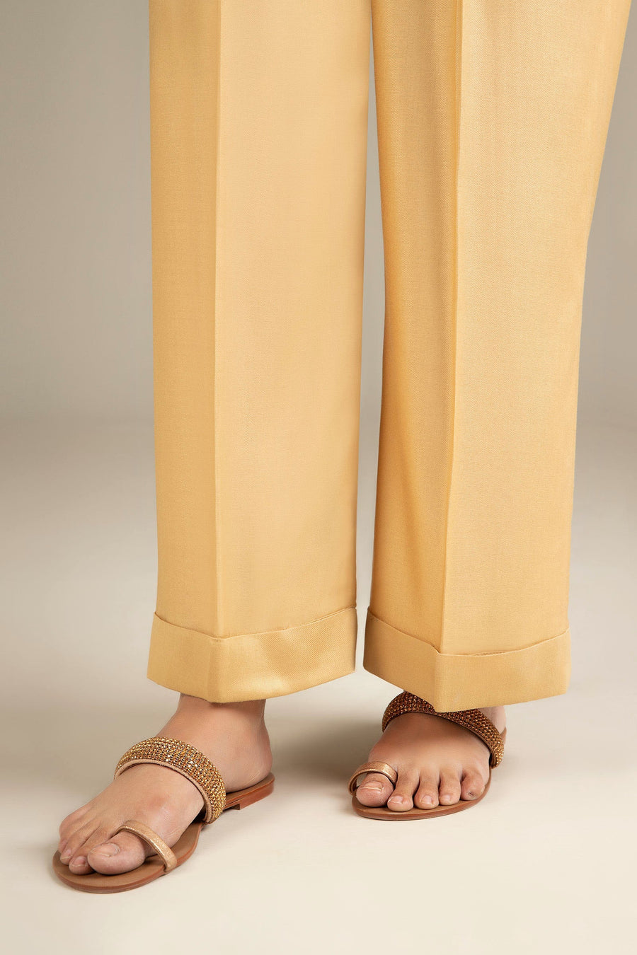 Dyed Viscose Trouser