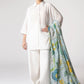 Printed Textured Voile Dupatta