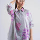 2 Pc Printed Textured Cotton Suit