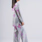 2 Pc Printed Textured Cotton Suit