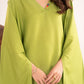 2 Pc Dyed Arabic Lawn Suit